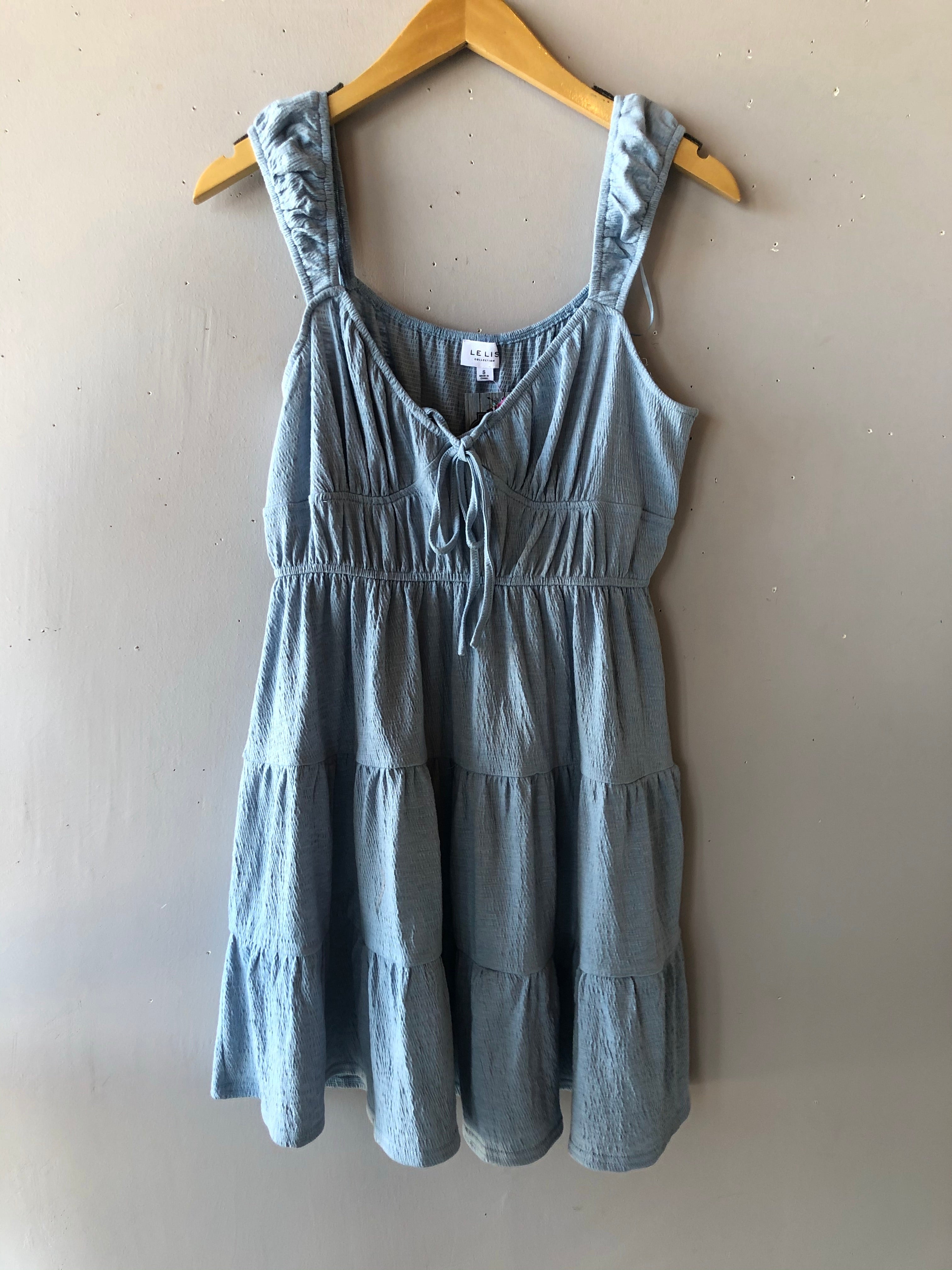 SHRUG CapSleeve Tiered Knit Dress