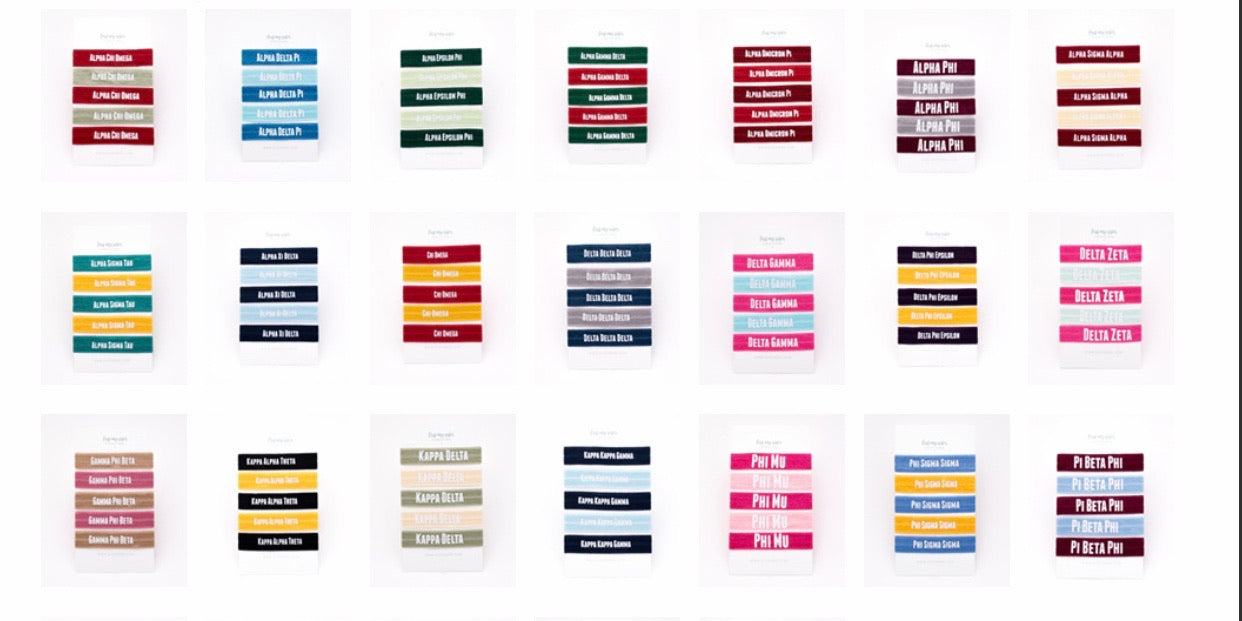 AL 5pc SORORITY HairTie Set