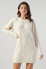 WONDERLAND CableKnit Sweater Dress