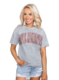 GAMEDAY COUTURE Snow Wash SNAP CrewNeck Tee