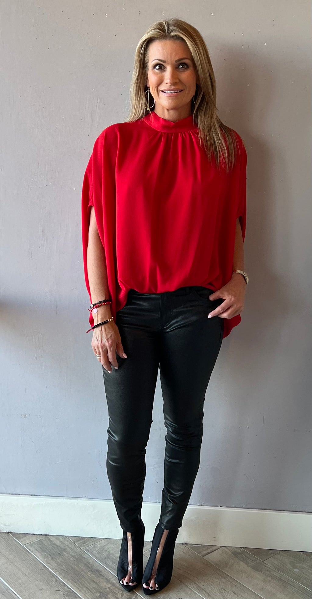 *IVY JANE Bow~Back RUBY Poncho Top