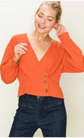 FIERCE RibKnit CrossOver Wrap Top