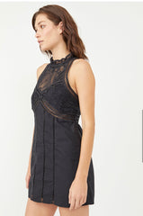 *FREE PEOPLE Lace Detail VALENCIA Mini Dress