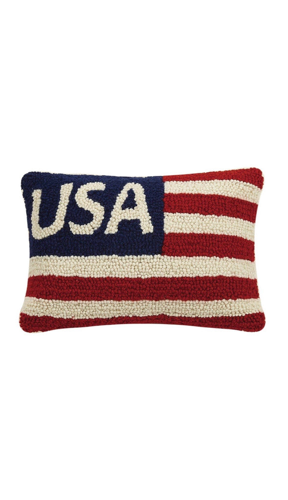 PH USA 🇺🇸 HandHooked Throw Pillow