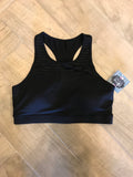 FINISH LINE Mesh Athleisure Sports Bra - Black