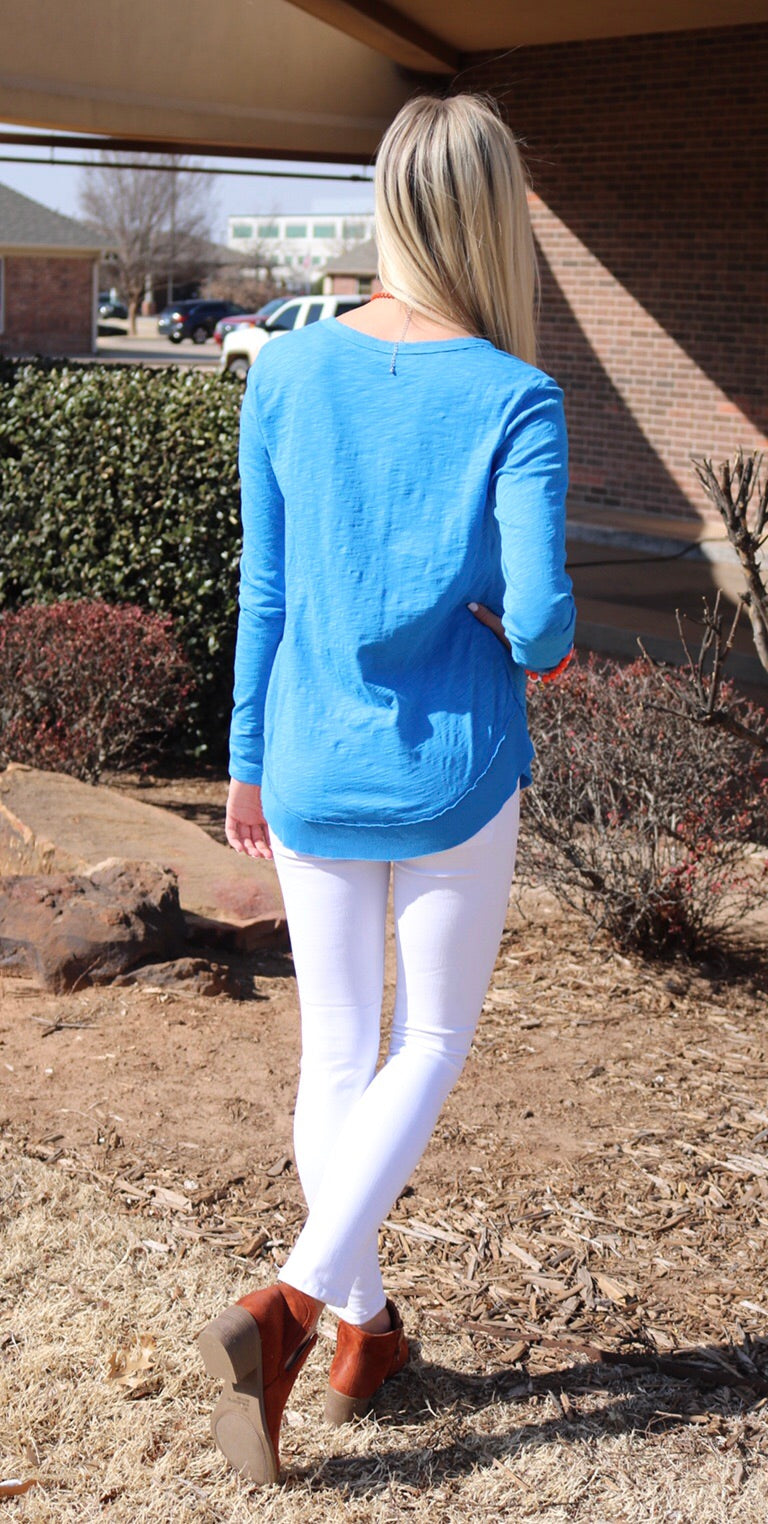 BOBI Slub Jersey PRIME Scoop RawHem Tee Top