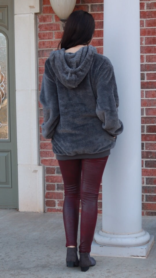 PLUSH SuperSoft 1/4 Zip Fleece Pullover Top