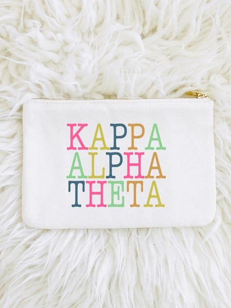 AL SORORITY COLOR BLOCK POUCH