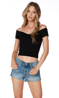 BOBI OffShoulder SIGHTS Crop Top