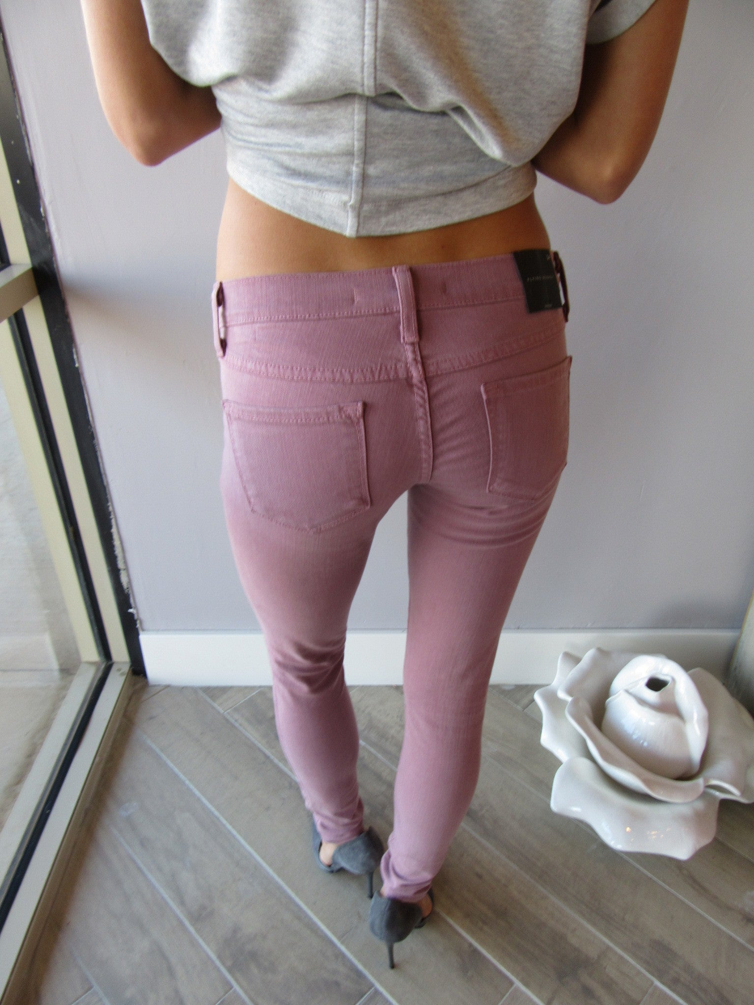 FLYING MONKEY Stretch POISON BERRY Colored Skinny Jeans