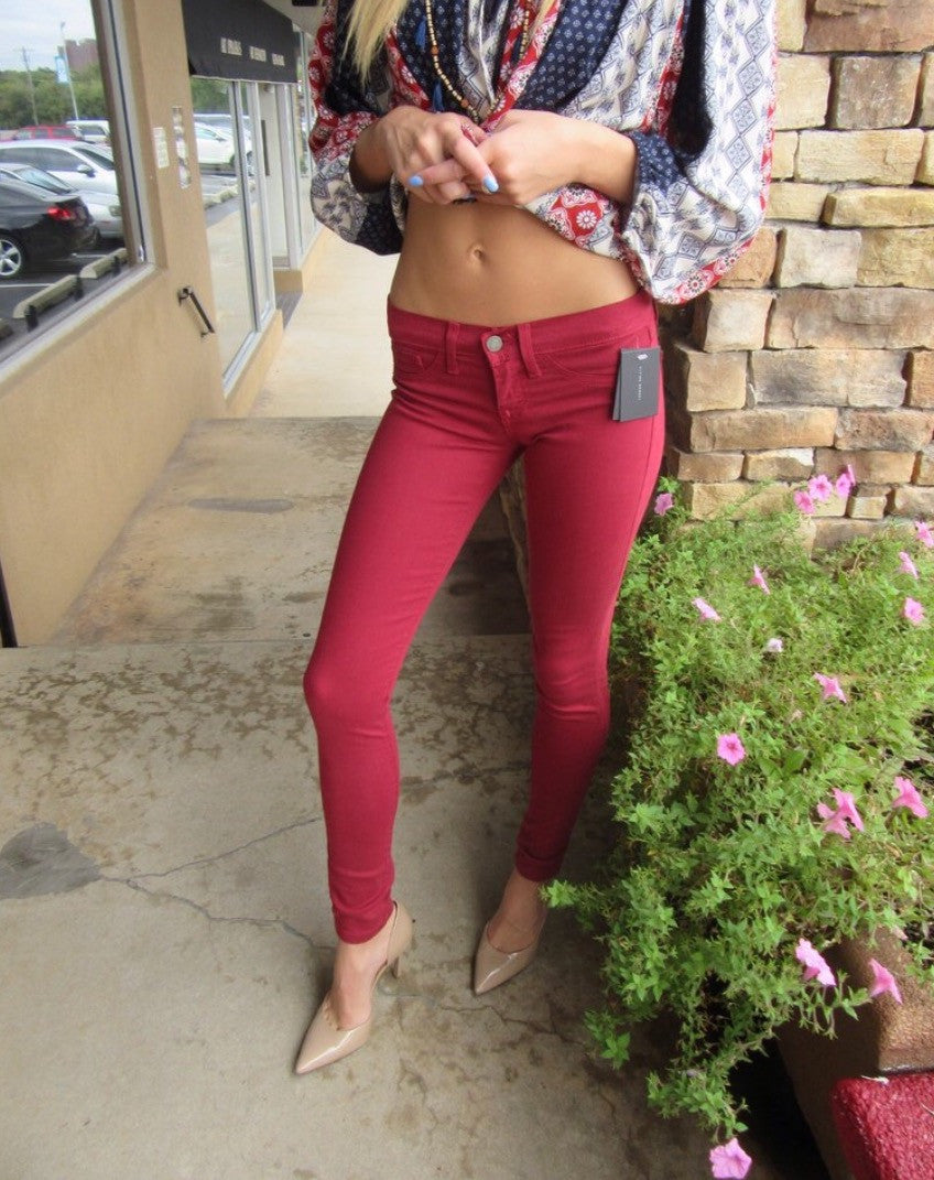 *FLYING MONKEY Stretch CHERRY Skinny Jeans