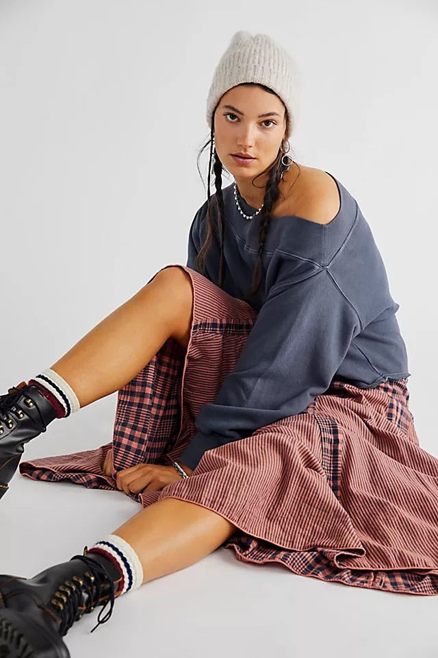 FREE PEOPLE Mineral Wash BRI Pullover