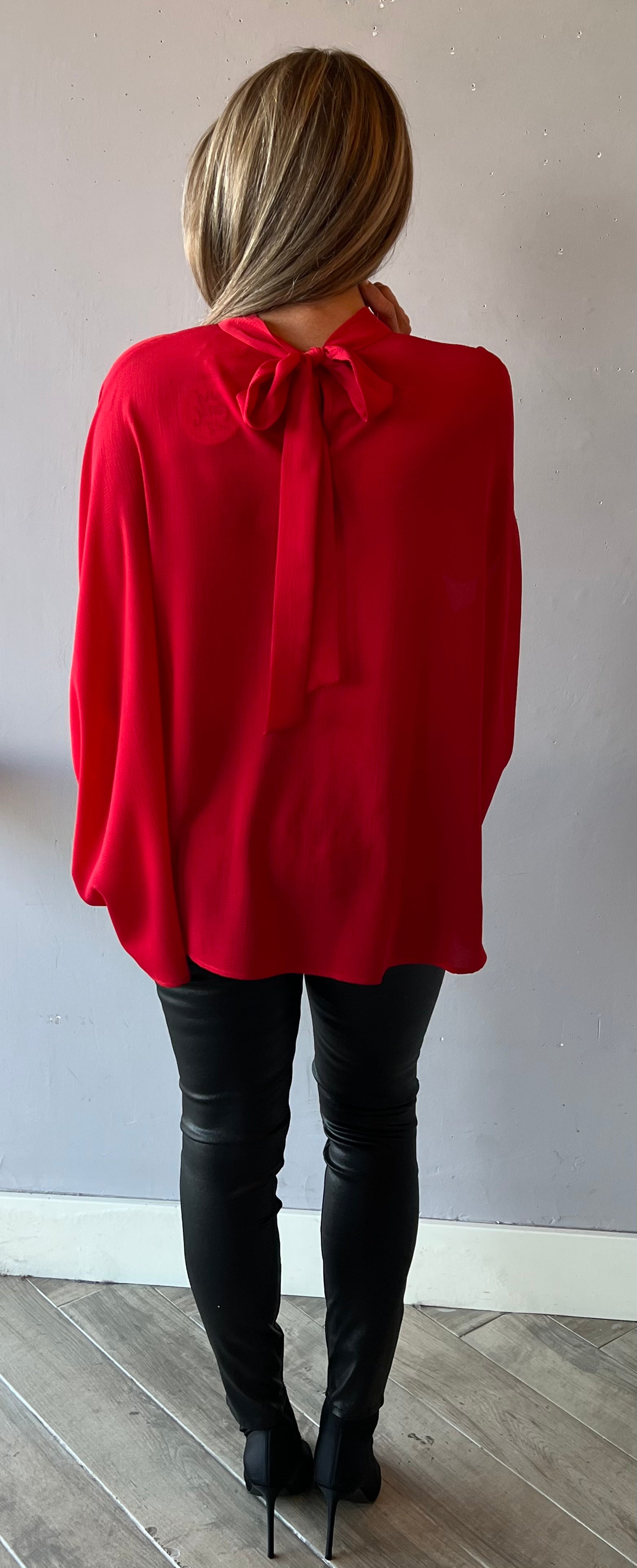 *IVY JANE Bow~Back RUBY Poncho Top