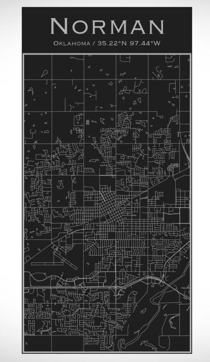ROAD TAKEN Engraved Map Insulated Bottle