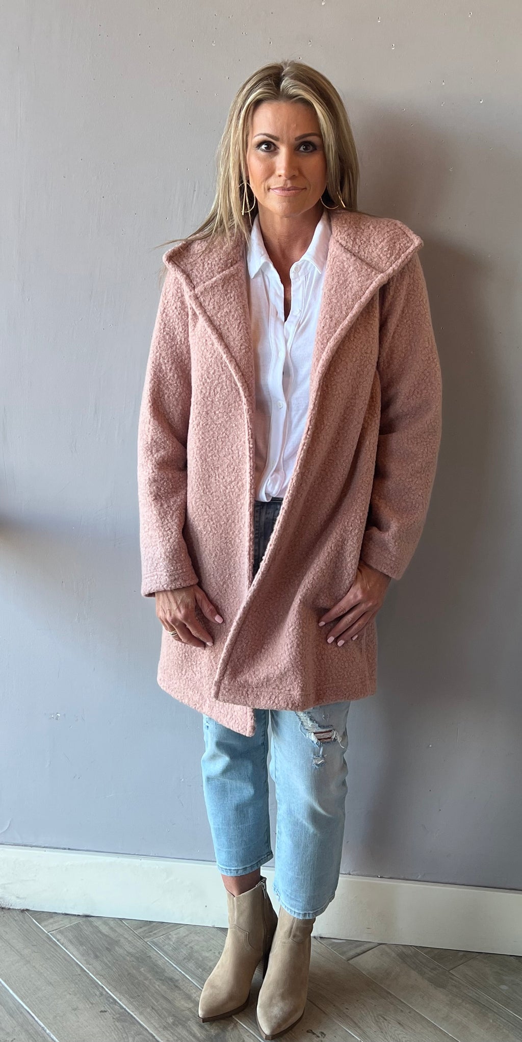 IVY JANE Merino AMORE Textured Coat