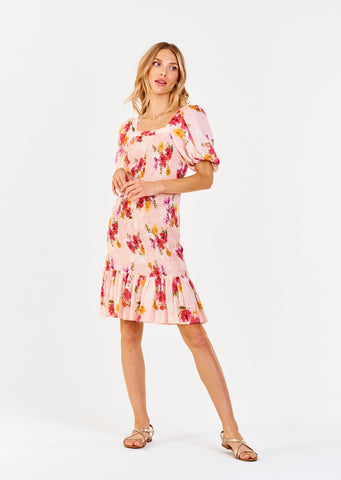 *DEAR JOHN PuffSleeve CAMILLE SmockBody Dress