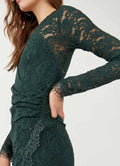 FREE PEOPLE Lace PEARL Mini Wrap Dress