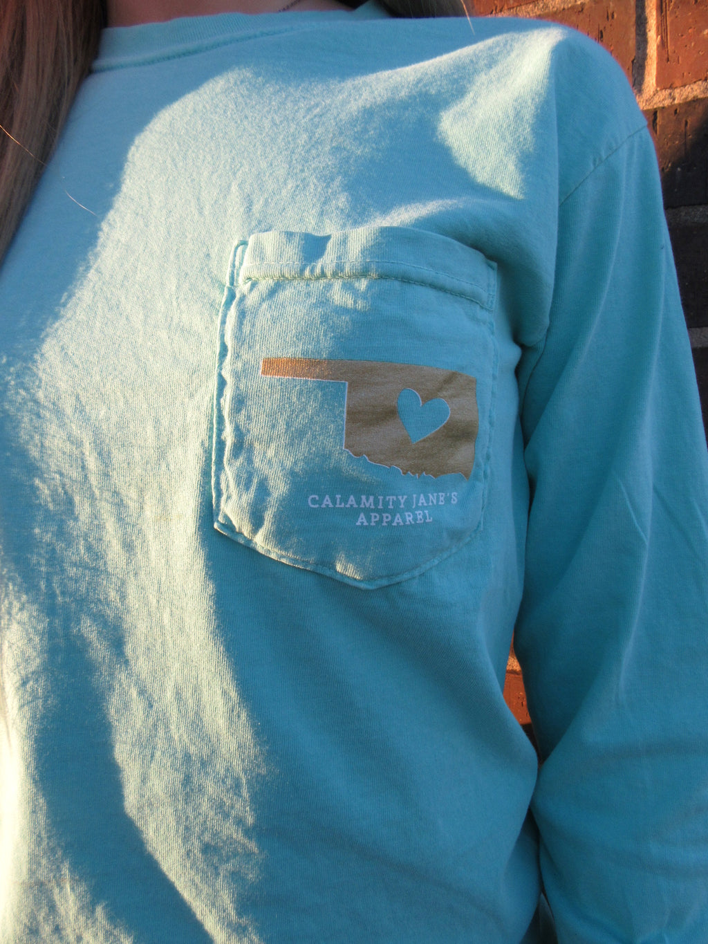 Floral OK Roots Comfort Colors Tee Top