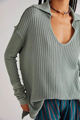 FREE PEOPLE Thermal RAYMOND Tunic Top