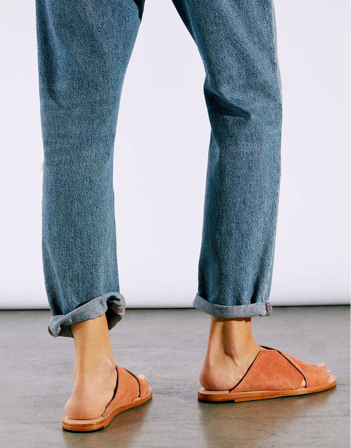 FREE PEOPLE Slip On EMILIA Suede Sandals