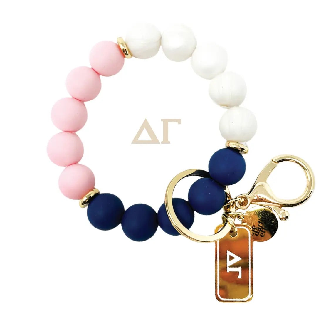 TDE Sorority Beaded KEYCHAIN Wristlet Greek Chic Hands Free