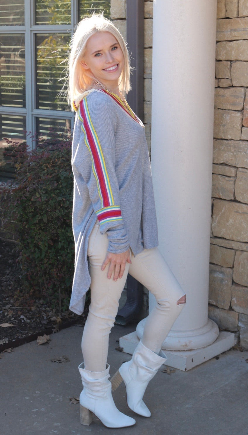 FREE PEOPLE RibKnit FEELING MAGICAL SWIT V-Neck Top