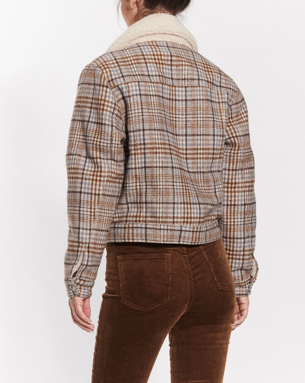 OAT Reversible LEGIT Plaid/Sherpa Trucker Jacket