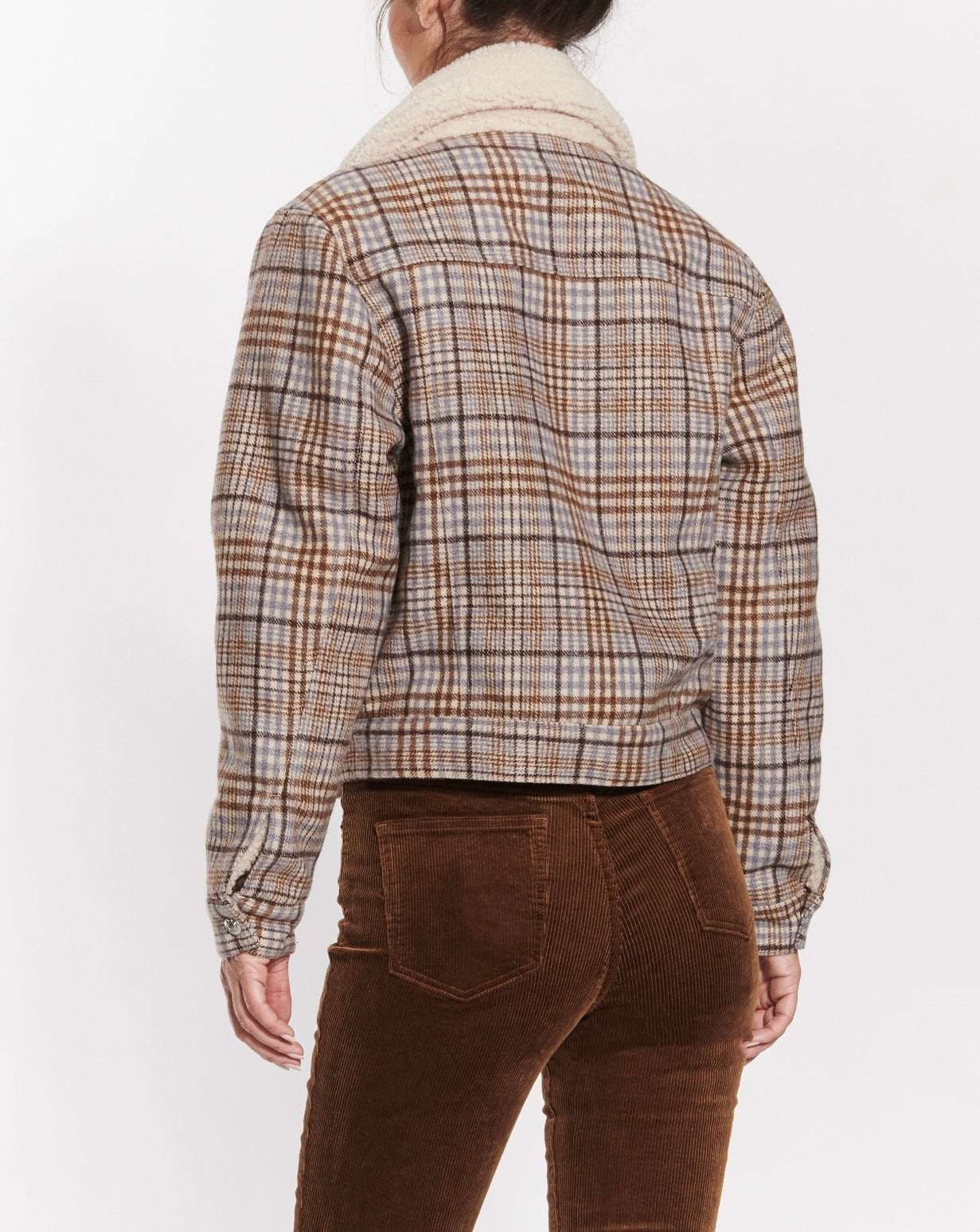 OAT Reversible LEGIT Plaid/Sherpa Trucker Jacket