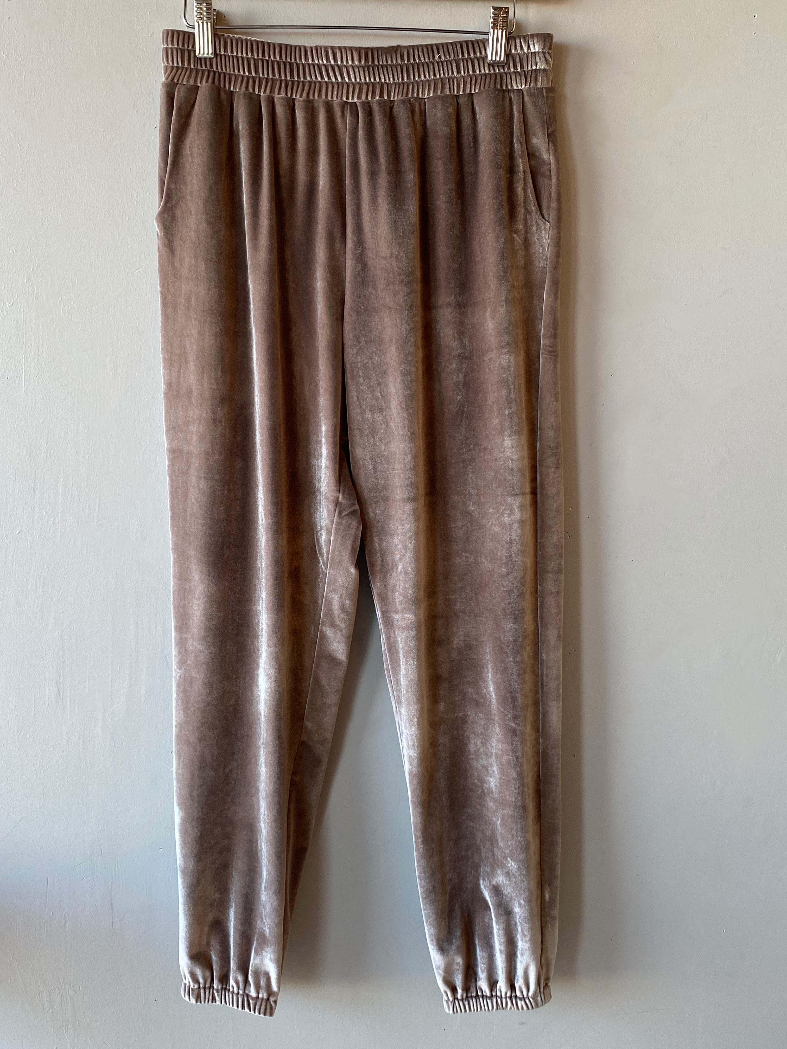 BOBI BLACK Velvet HONOR Jogger Pants