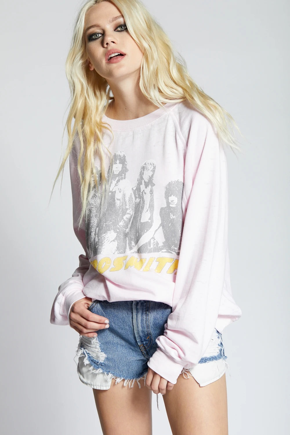 *RECYCLED KARMA Back In The Saddle AEROSMITH Sweatshirt