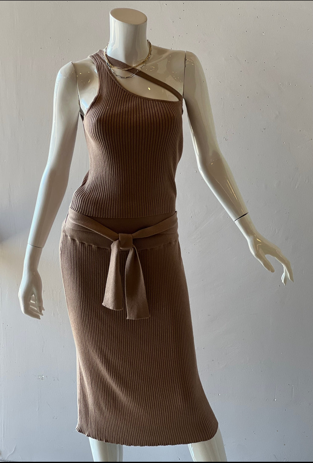 BOBI BLACK Tie~Waist SUTTON Skirt