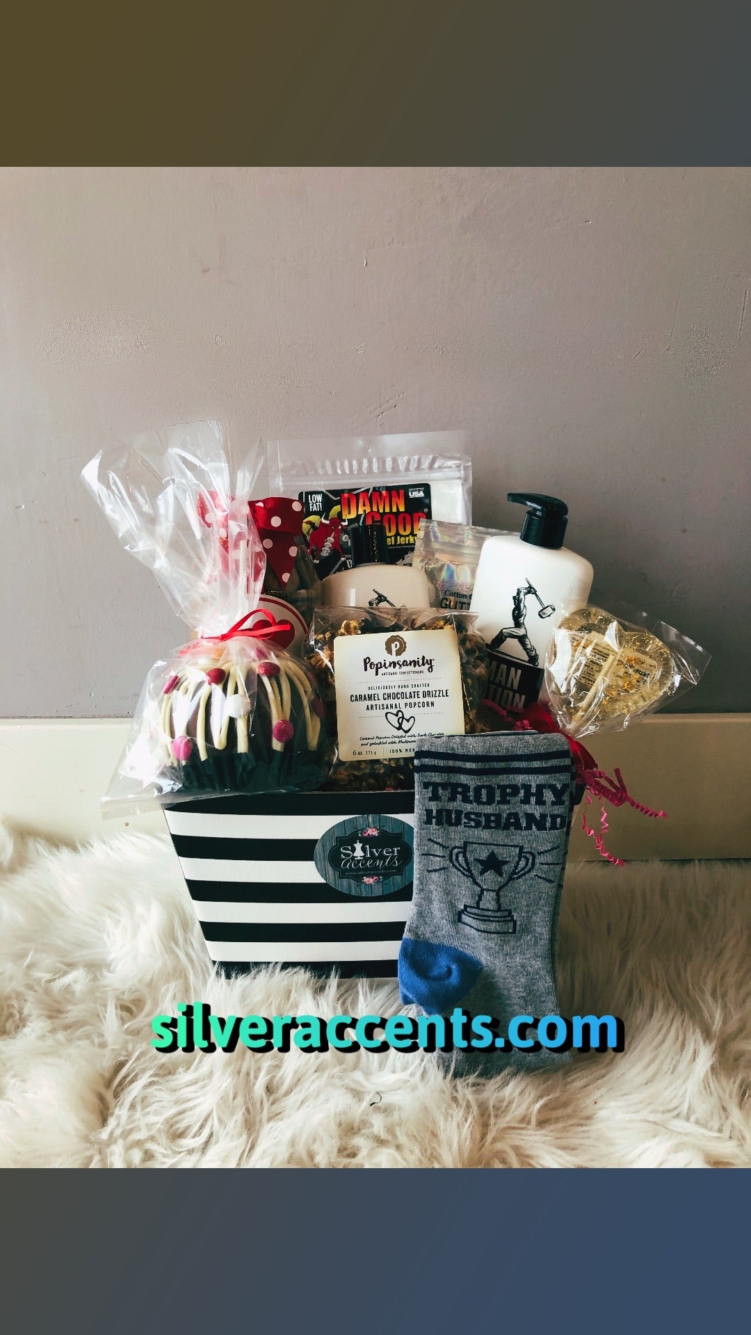 TROPHY HUSBAND Gift Basket