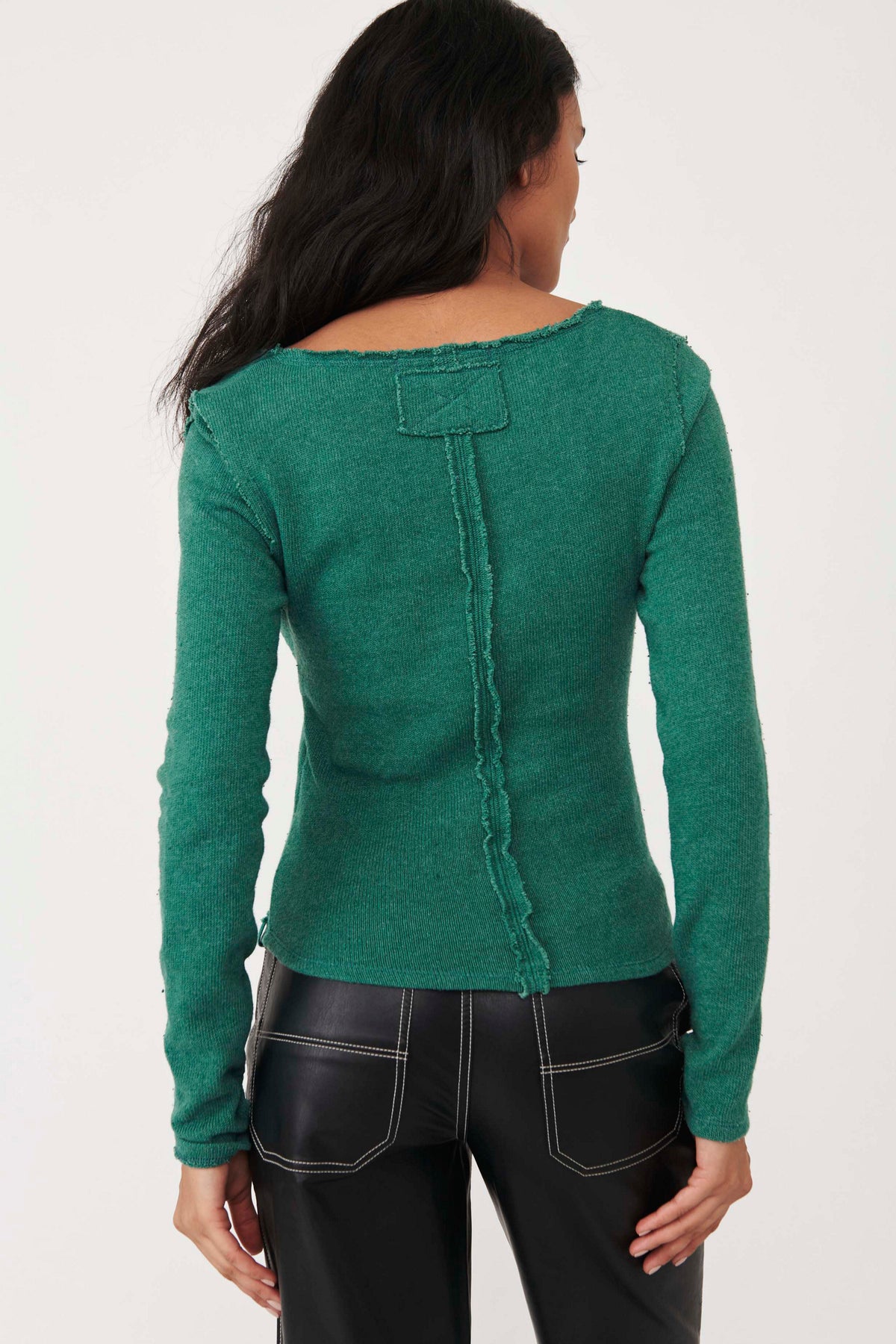 FREE PEOPLE Wrap LIKE A BOSS Raw Hem Top