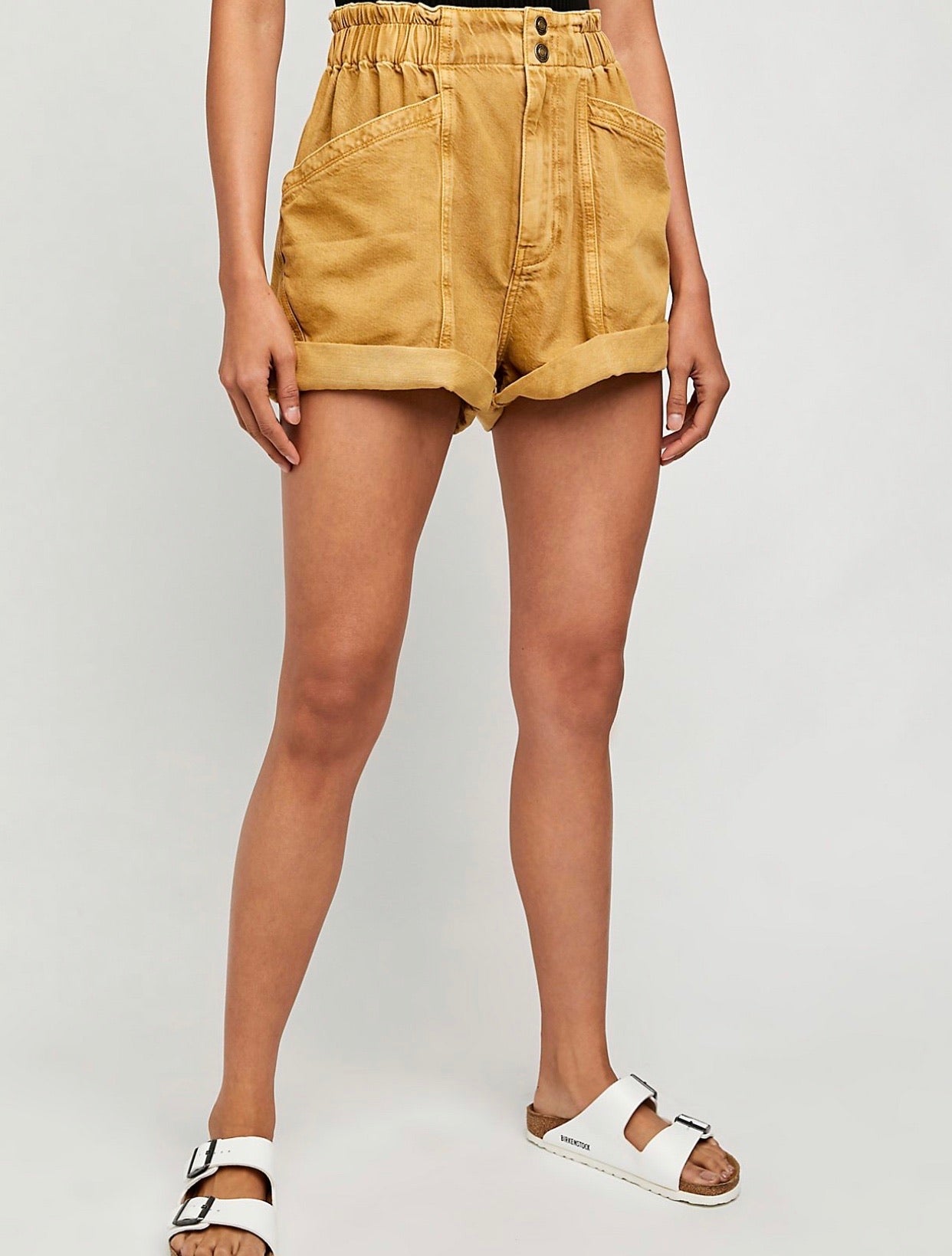 FREE PEOPLE Paper-bag Waist KAUAI NIGHTS Shorts
