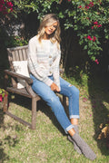 VERVET Distressed ERIKA Stretch Mom Jean