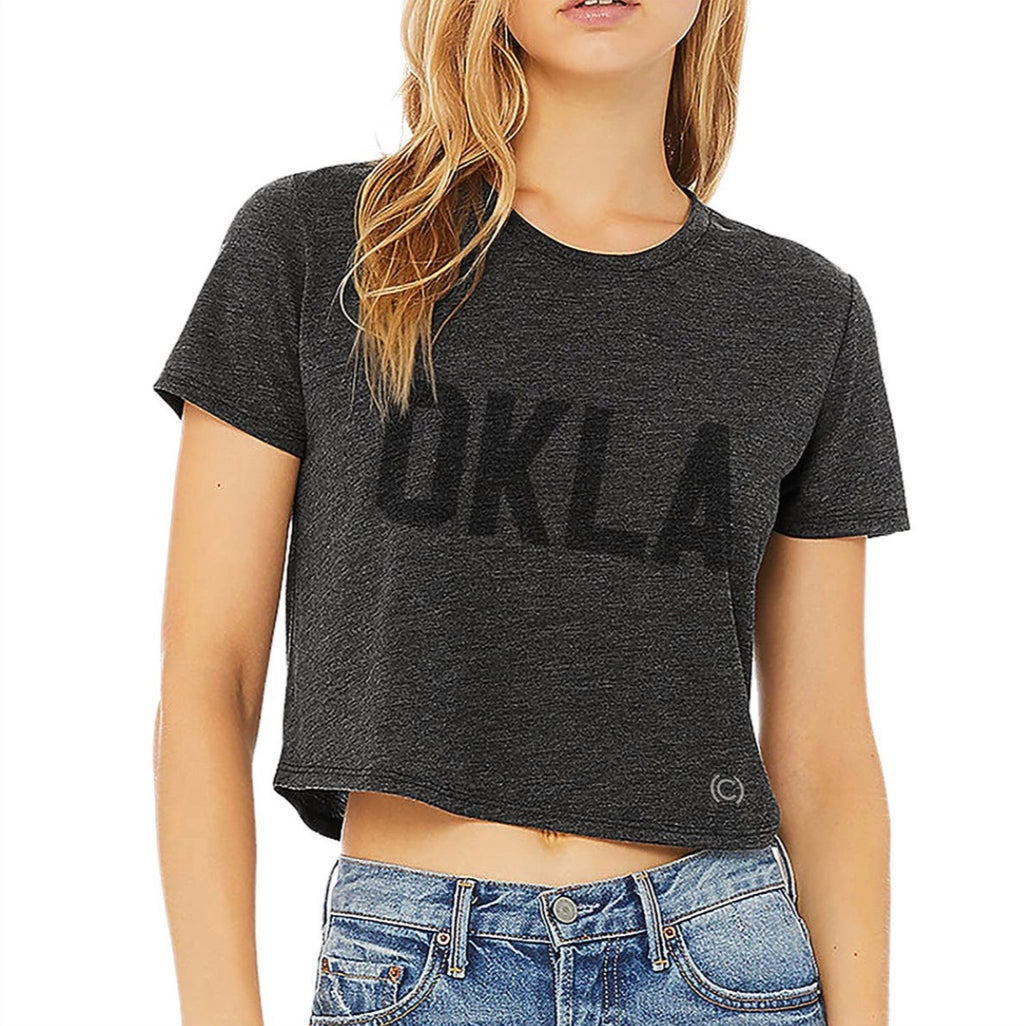 CODE WORD Waist Crop Graphic Tee