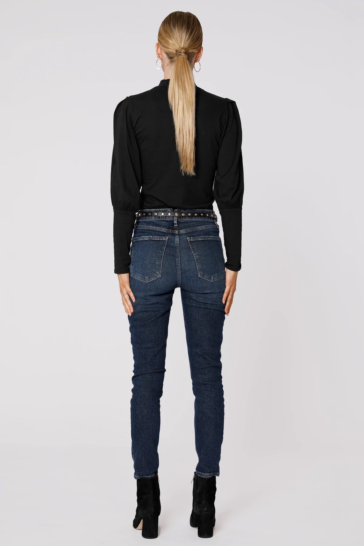 BOBI MockNeck CATHARINE BishopSleeve LWJ Top