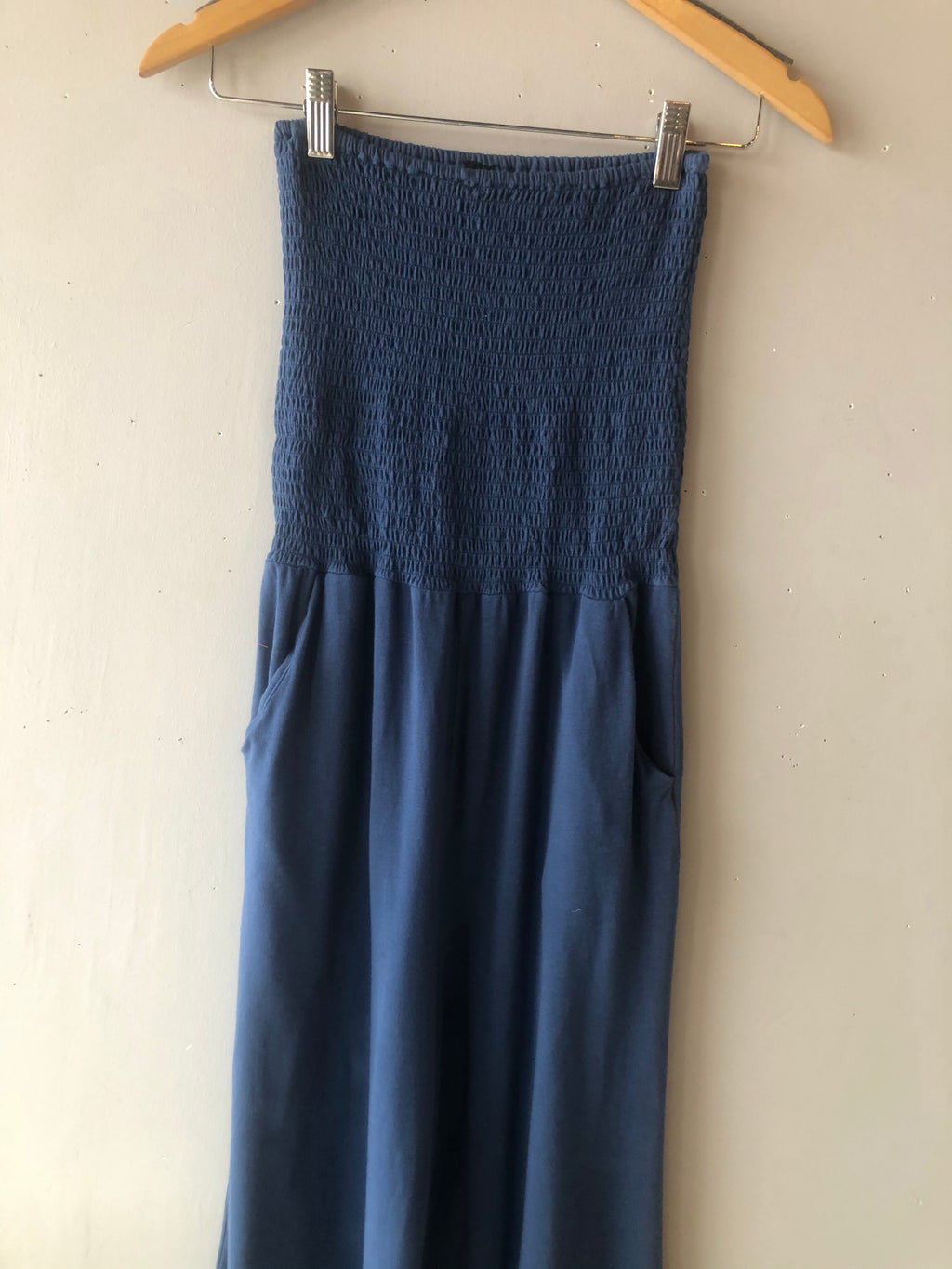 *BOBI Smocked PIERCE Strapless Jumpsuit