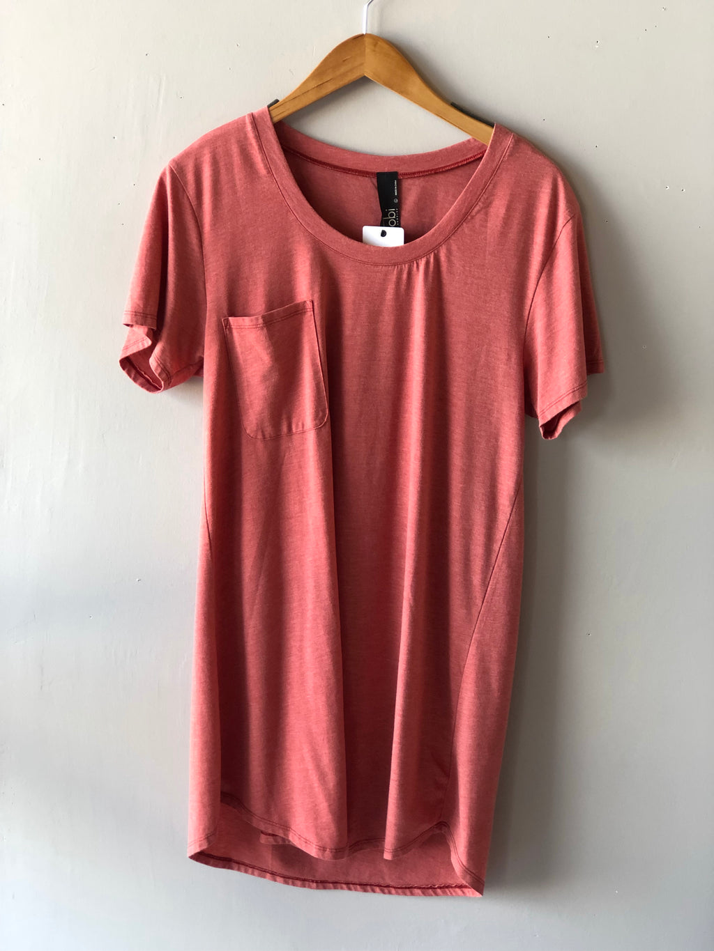 BOBI Lightweight Jersey PERFECT BOYFRIEND V-Neck ScoopNeck Tunic Dress