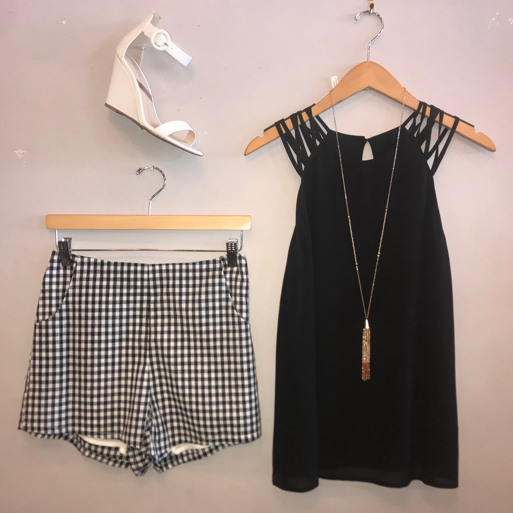 STRUM Multi Strap Chiffon Tank Top