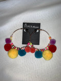 PLAYA PomPom Hoop Earrings