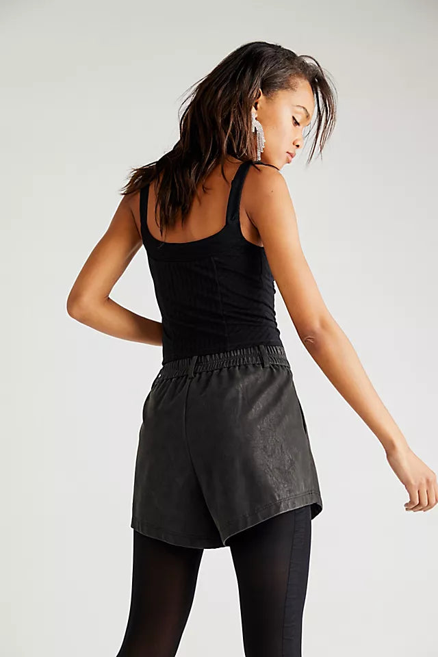 FREE PEOPLE Vegan ROMA Suede Shorts