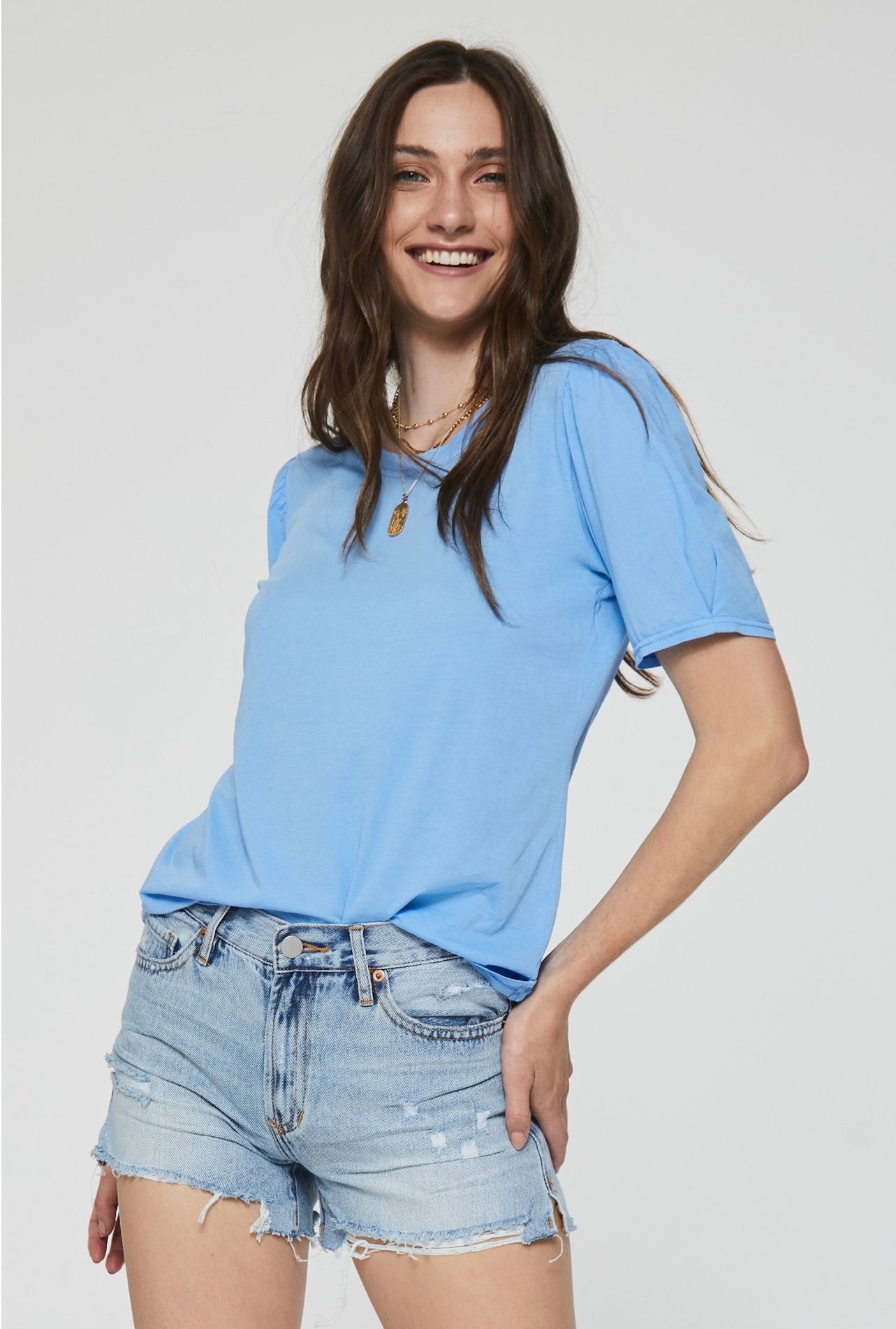 ANOTHER LOVE One-shoulder JAMIE Asymmetric RibKnit Top