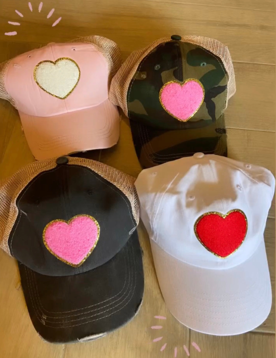 CHENILLE Heart Trendy Hat