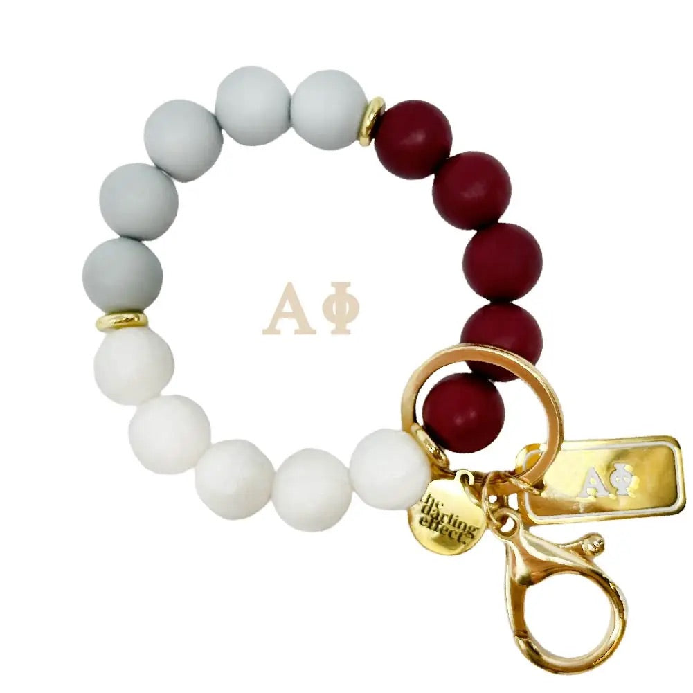 TDE Sorority Beaded KEYCHAIN Wristlet Greek Chic Hands Free