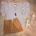 HILLSIDE Stripe Aztec Top