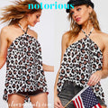 NOTORIOUS CrossNeck Halter Crepe Sleeveless Top